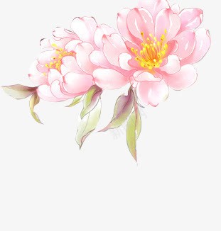 手绘复古粉色花朵装饰png免抠素材_88icon https://88icon.com 复古 粉色 花朵 装饰