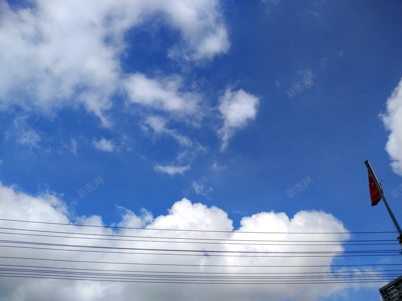电线天空云朵jpg设计背景_88icon https://88icon.com 云朵 天空 晴天 蓝色 风景