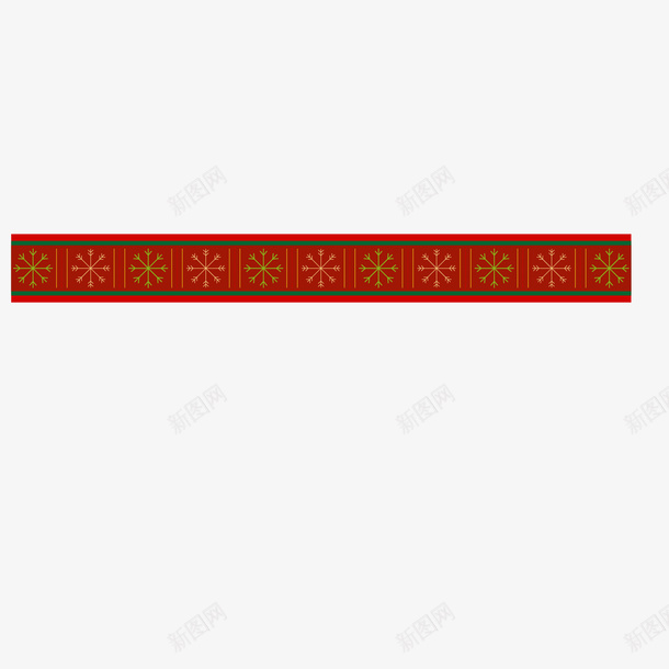红绿色雪花花纹圣诞花边矢量图ai免抠素材_88icon https://88icon.com 圣诞花边 红色 绿色 节日 花边 雪花 雪花花纹 矢量图