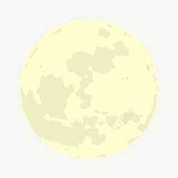 一个月球七夕节美丽黄色月亮高清图片