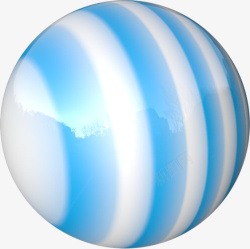 圆形球体渐变竖条纹蓝色电商素材