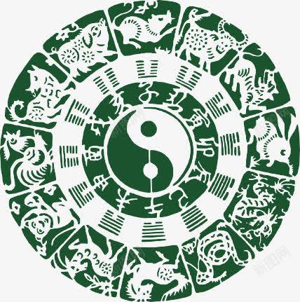 手绘绿色花纹图标png免抠素材_88icon https://88icon.com 图标 绿色 花纹