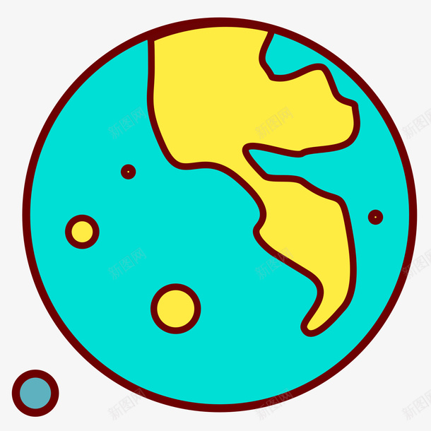 彩色手绘圆弧地球元素矢量图eps免抠素材_88icon https://88icon.com 商务 圆弧 地图 地球 彩色 战略 扁平化 手绘 科技 矢量图