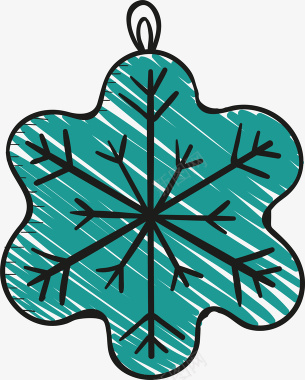 雪花剪纸圣诞雪花图标图标