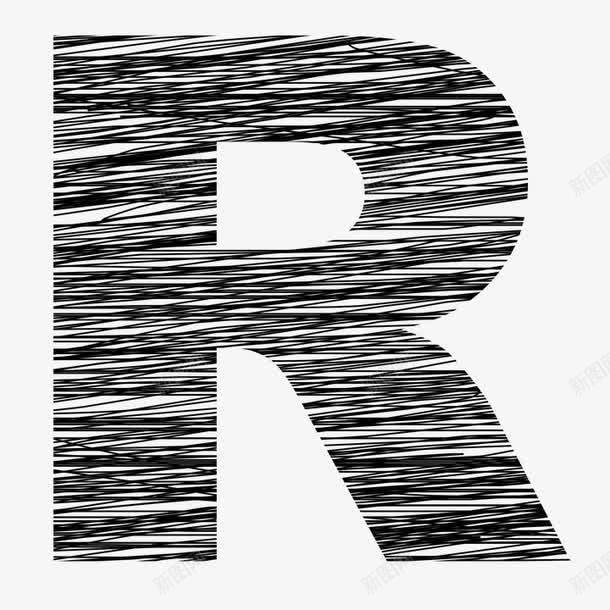 创意字母Rpng免抠素材_88icon https://88icon.com R标 免费png素材 图标 字母 素描