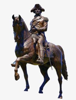 骑马的人雕像素材