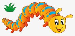 卡通毛毛虫素材