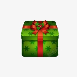 绿色的礼物盒素材