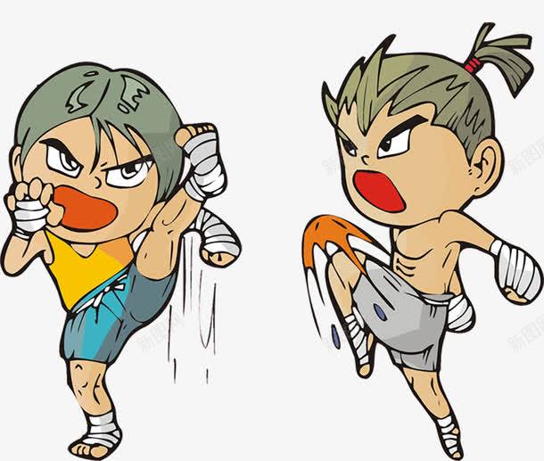 练习泰拳png免抠素材_88icon https://88icon.com 敏捷 泰拳 练习 绷带 被束缚腿 飞腿