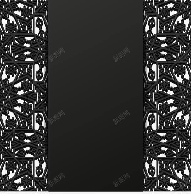 黑色简约花纹背景png免抠素材_88icon https://88icon.com 免抠PNG 古典 图案 简约 背景 花纹 边框纹理 黑色