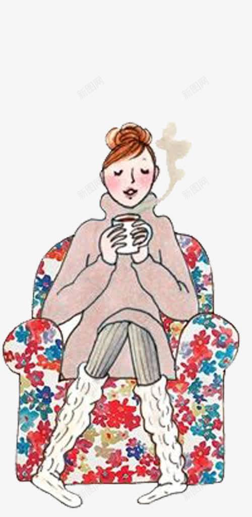 喝咖啡的人png免抠素材_88icon https://88icon.com 冒热气 咖啡 喝咖啡 女人