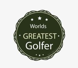 高尔夫球标签golfer高清图片