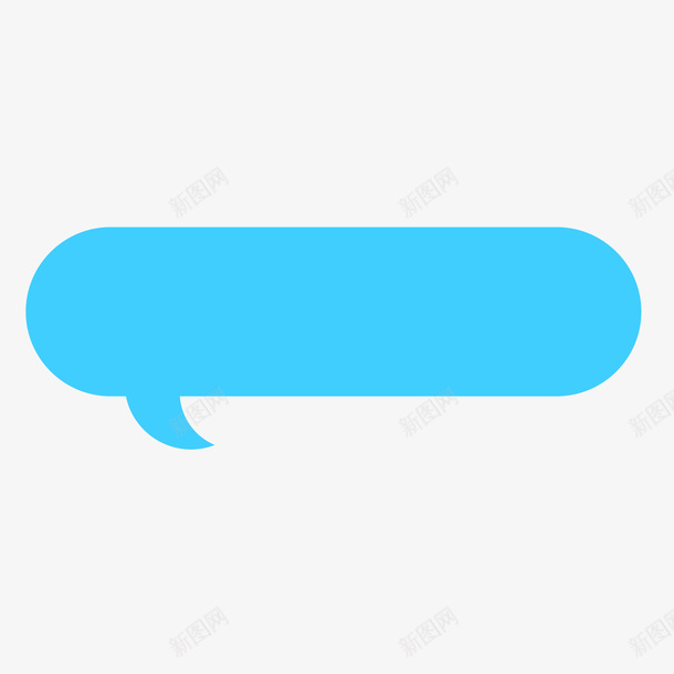 手绘蓝色对话框矢量图eps免抠素材_88icon https://88icon.com 免抠图PNG 对话框 手绘 蓝色 装饰 矢量图