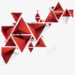 立体三角几何素材