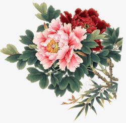 活动红色粉色花朵素材