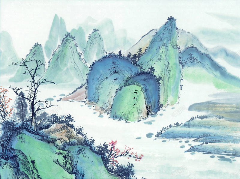 中国风古代画32jpg设计背景_88icon https://88icon.com 中国风 古代画 复古 手绘画