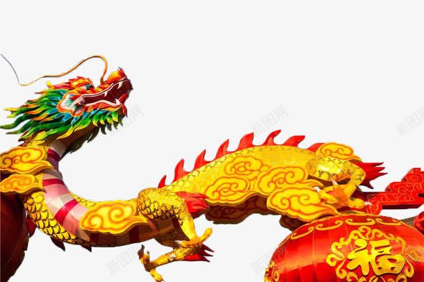 正月舞龙png免抠素材_88icon https://88icon.com 中国风 新年 正月 龙