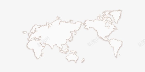 白色简约世界旅游地图png免抠素材_88icon https://88icon.com 世界地图 旅游 白色 简约