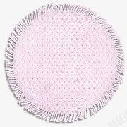 粉色圆形地毯素材