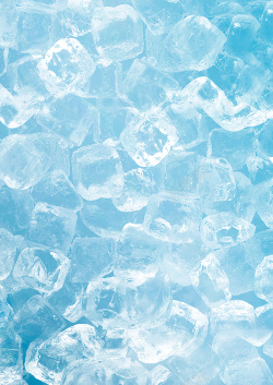 冰块夏天凉爽夏日蓝色冰爽冰块背景高清图片