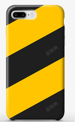 黄黑色手机套素材