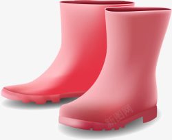 粉色水鞋1素材