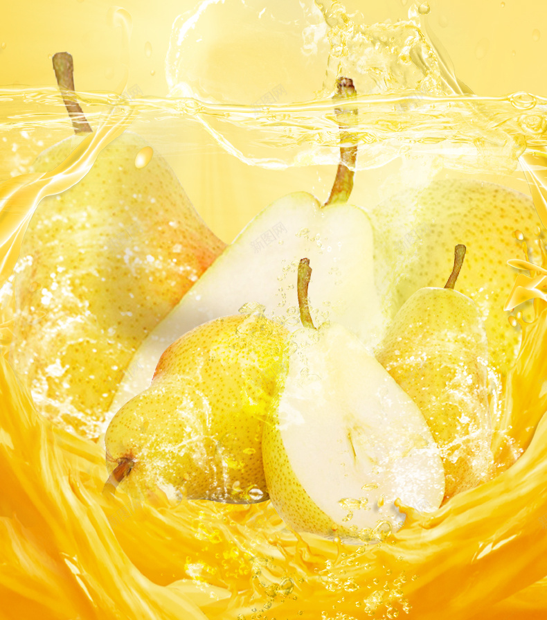 梨水泡在水里的梨jpg设计背景_88icon https://88icon.com 梨 水 水里 水里的梨