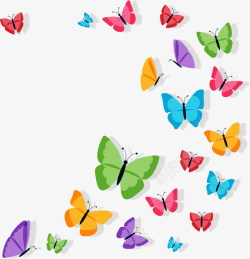 手绘蝴蝶装饰图案矢量图素材