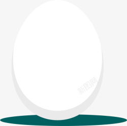 禽类蛋类白壳鸡蛋矢量图高清图片