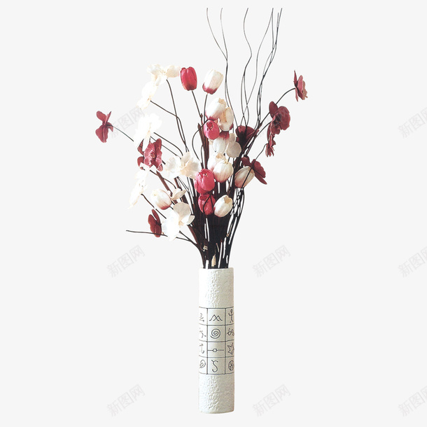 花瓶室内家具装饰png免抠素材_88icon https://88icon.com 假花 室内装饰 家居装饰 花瓶