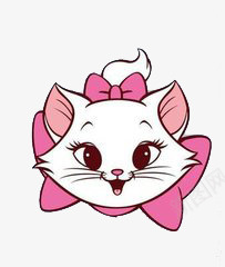 卡通可爱猫png免抠素材_88icon https://88icon.com 卡通 可爱 粉红猫