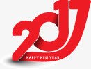 红色2017年艺术字png免抠素材_88icon https://88icon.com 2017 新年 红色 艺术字