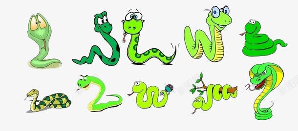 一群小蛇图案png免抠素材_88icon https://88icon.com 卡通图案 卡通小蛇 卡通设计 可爱小蛇 平面设计 蛇