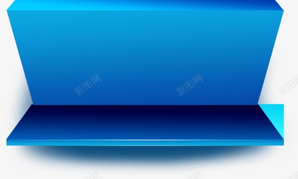 蓝色立体电商标签png免抠素材_88icon https://88icon.com 标签 立体 蓝色