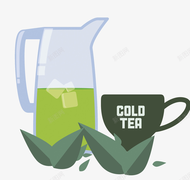 扁平化绿茶茶饮矢量图eps免抠素材_88icon https://88icon.com 卡通 手绘 绿茶PNG矢量图 绿茶免扣PNG图 绿茶矢量 茶饮 矢量图