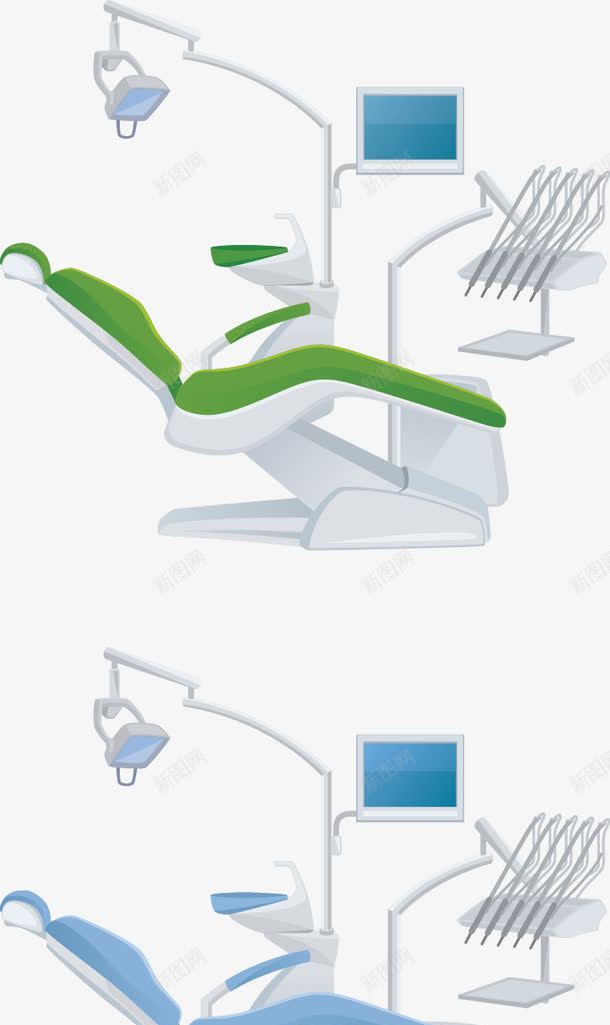牙医工具png免抠素材_88icon https://88icon.com 牙医工具 躺椅