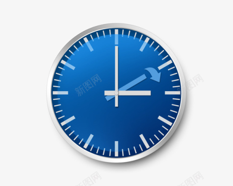 蓝色钟表UI图标图标
