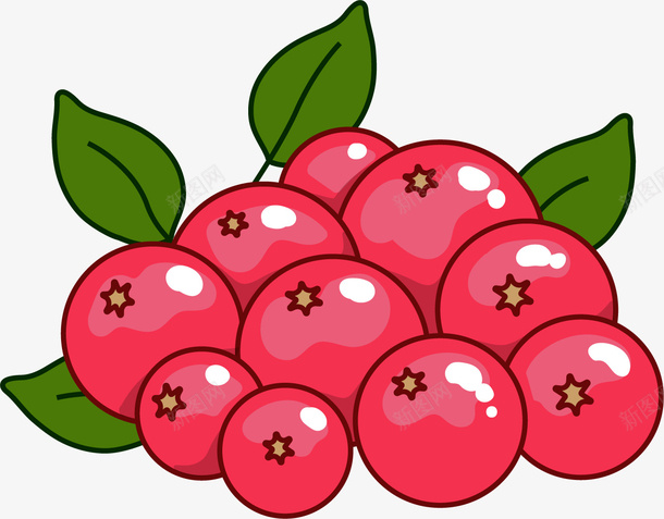 反光红点蔓越莓png免抠素材_88icon https://88icon.com 卡通蔓越莓 手绘蔓越莓 水果 红点 蔓越莓