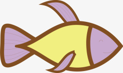 卡通水生动物可爱卡通小鱼矢量图高清图片