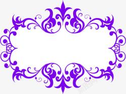 紫色画边框片素材
