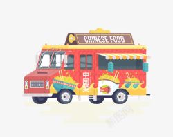 中国食物车素材