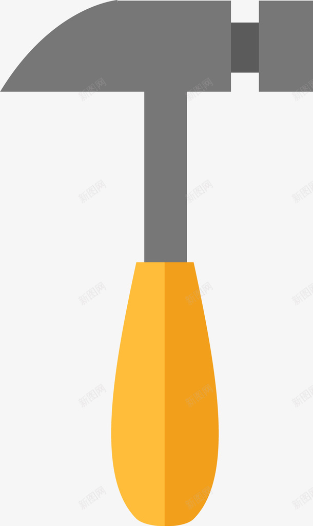 黄色手绘普通五金锤子png免抠素材_88icon https://88icon.com 五金工具类 卡通工具 工具 扁平五金工具 扁平风格 矢量工具 锤子 黄色