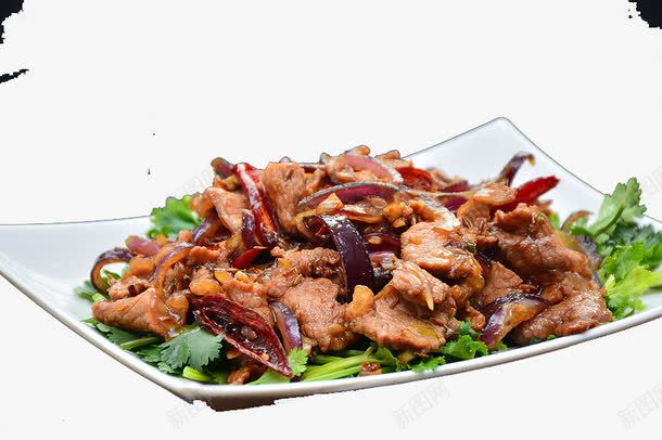 爆炒肉片png免抠素材_88icon https://88icon.com 热菜 爆炒 猪肉 肉片