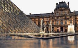 法国卢浮宫风景四素材