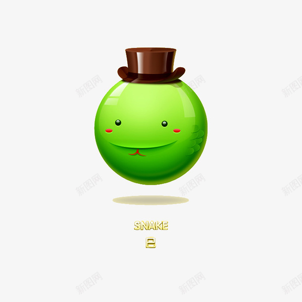 古时辰psd免抠素材_88icon https://88icon.com 中国风 可爱 巳时 蛇头