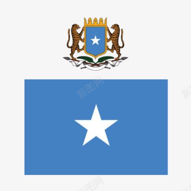 非洲拼图索马里国徽图标图标
