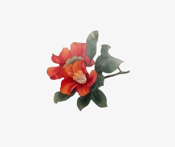 红色多层创意花朵png免抠素材_88icon https://88icon.com 创意 红色 花朵