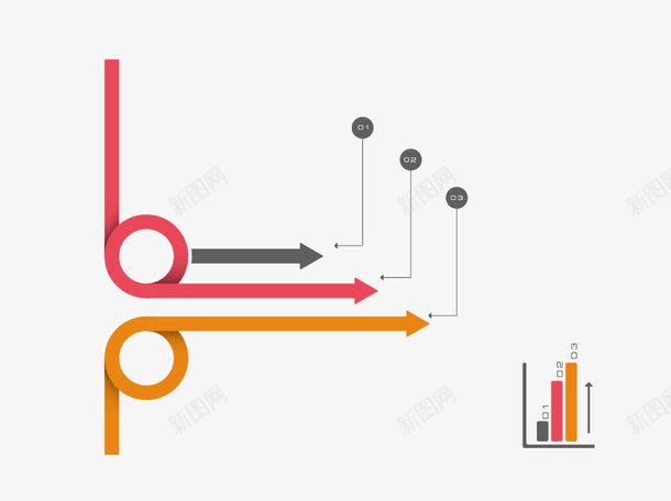 柱状图png免抠素材_88icon https://88icon.com ppt 商务信息图表 柱状图 箭头 边框