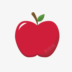 红色苹果矢量图素材
