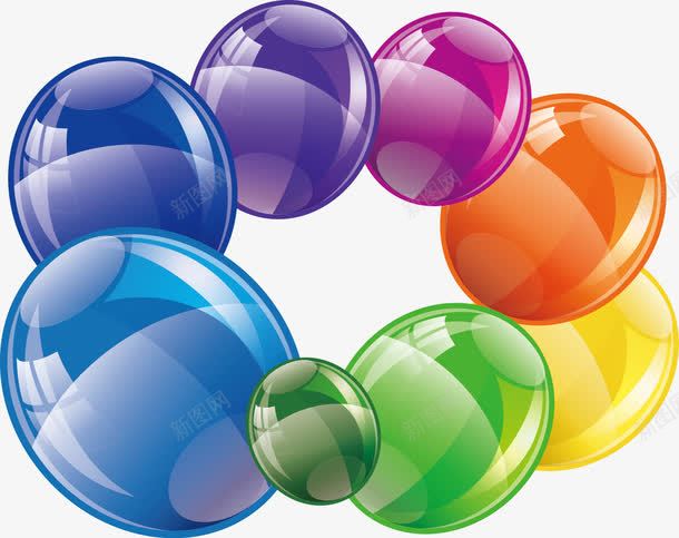 彩色卡通泡泡png免抠素材_88icon https://88icon.com 卡通 可爱 彩泡 彩绘 彩色 时尚 气泡 气球 泡泡 美好 透明